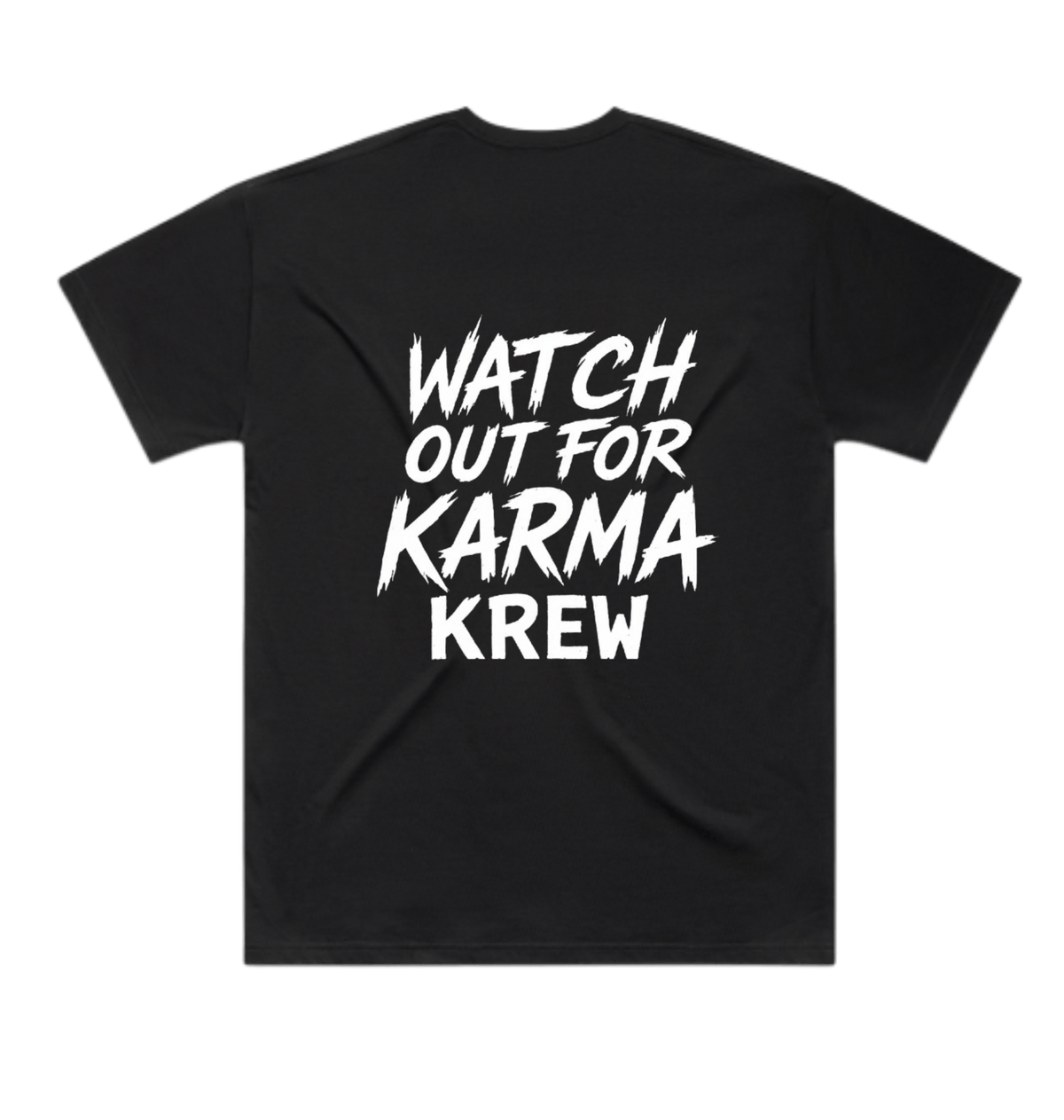 Black Printed T-shirt Back