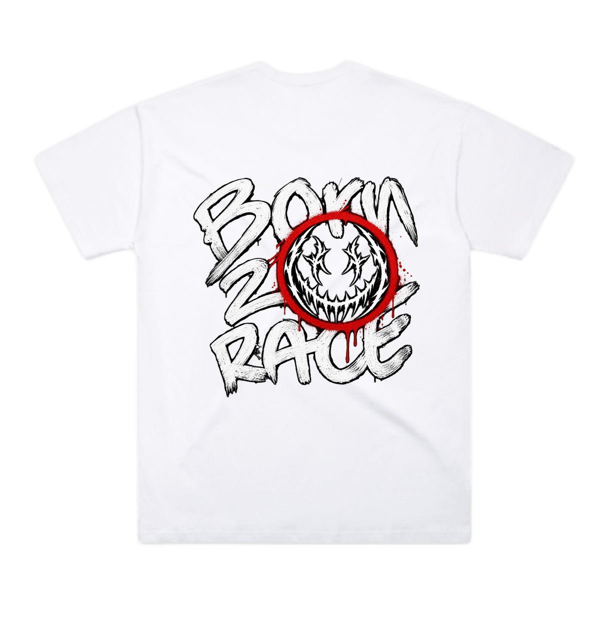 White Printed T-shirt Back