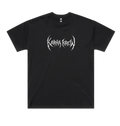 Black Printed T-shirt Front