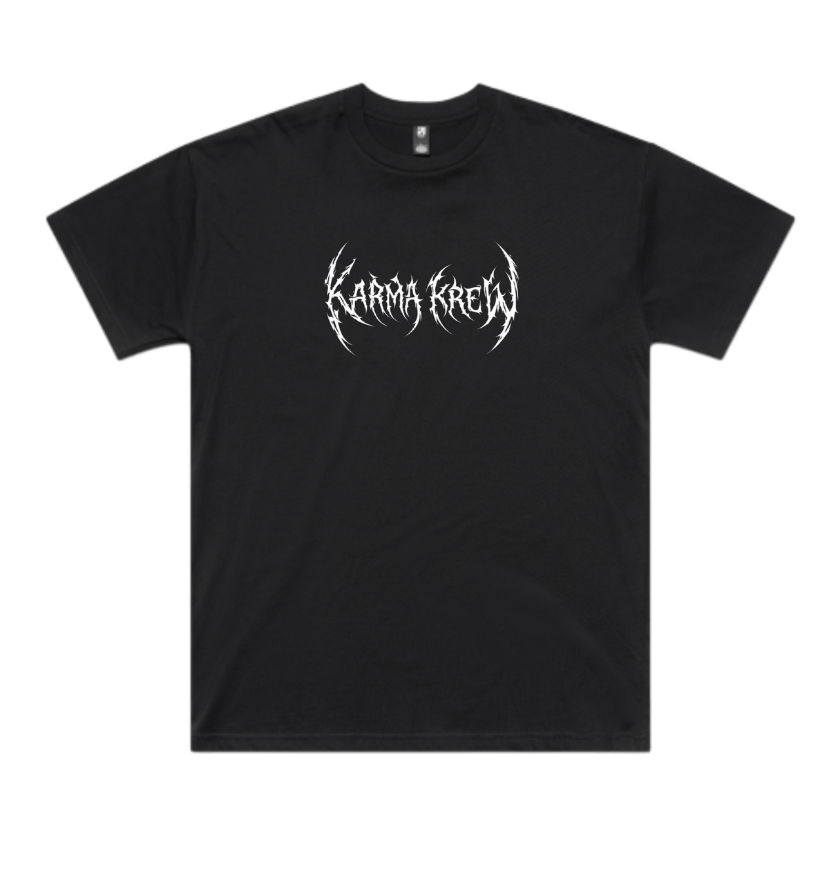 Black Printed T-shirt Front