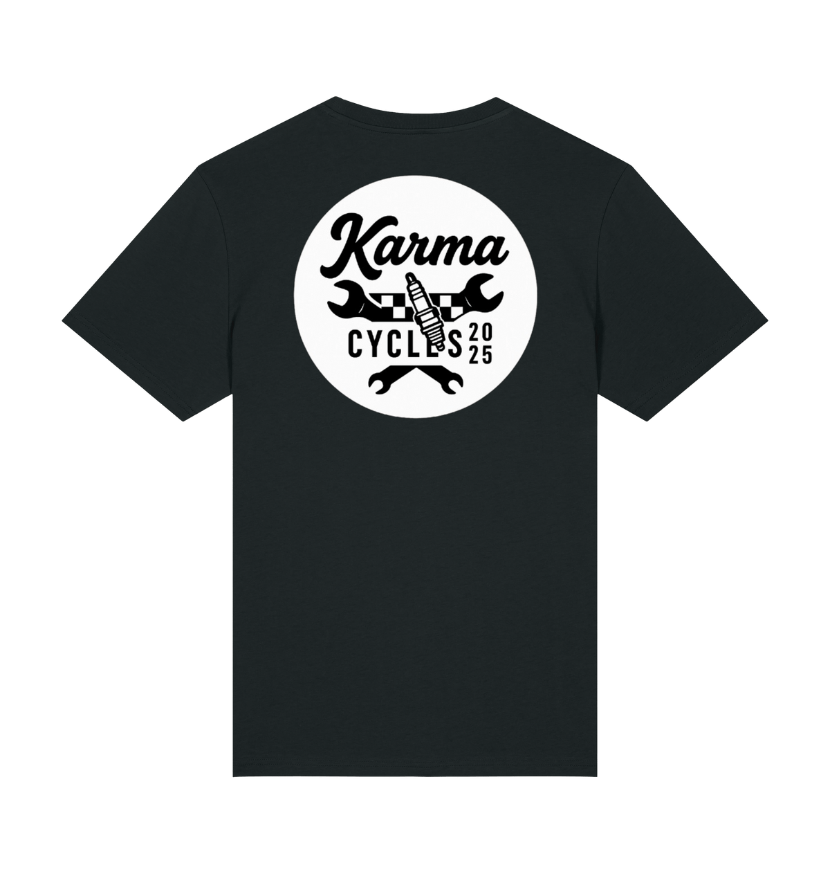 Black Printed T-shirt Back