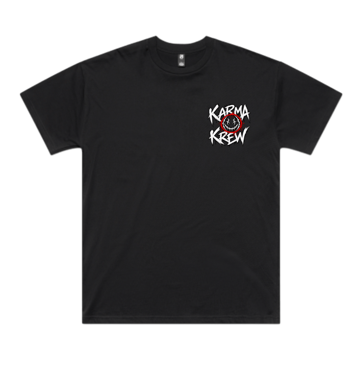 Black Printed T-shirt Front