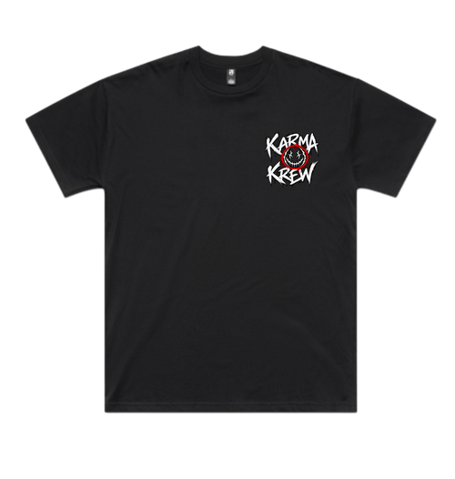 Black Printed T-shirt Front