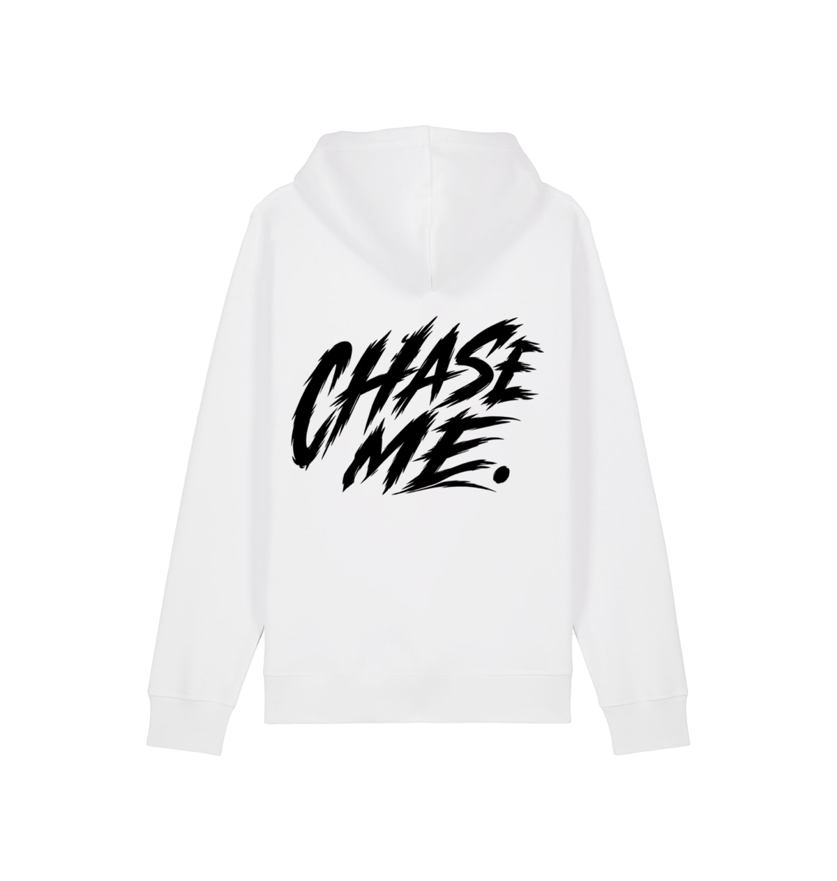 White Printed Hoody Back