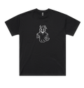 Black Printed T-shirt Front