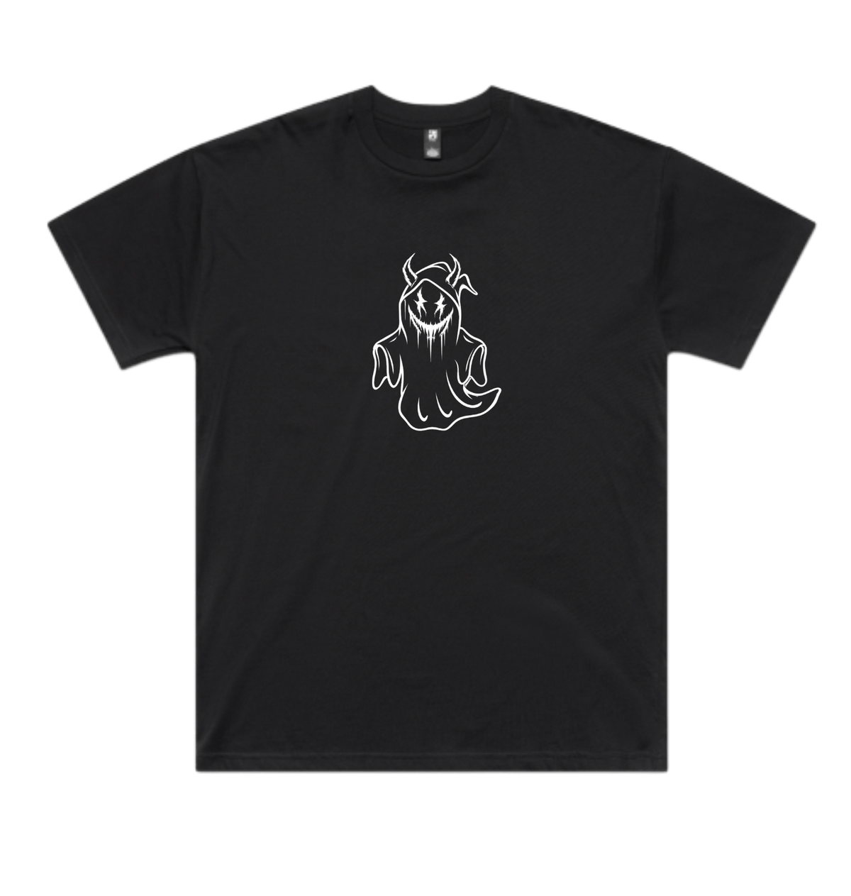 Black Printed T-shirt Front