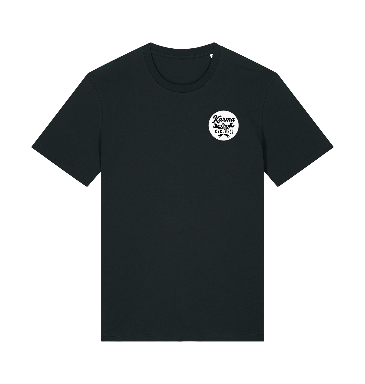 Black Printed T-shirt Front