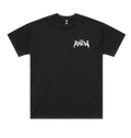Black Printed T-shirt Front