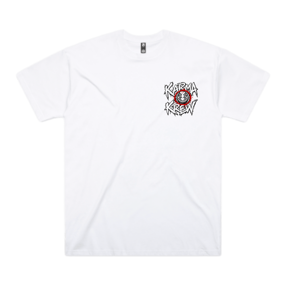 White Printed T-shirt Front